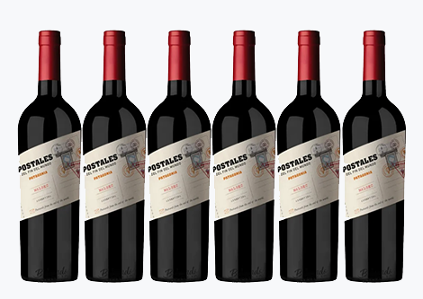 Seis botellas de Malbec argentino